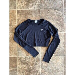 Gymshark Long Sleeve Crop Top Size Small